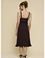 Vintage Black Spot Pattern Decorated Dress