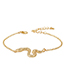 Fashion Gold Color Snake Shape Decorated Bracelet