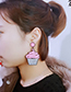 Fashion Pink Ice Cream Shape Decorated Earrings