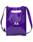 Fashion Purple Letter Pattern Decorated Shoulder Bag (2 Pcs)