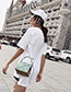 Fashion White Lace Design Square Shape Shoulder Bag