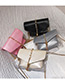 Fashion Pink Square Shape Decorated Shoulder Bag (2 Pcs )