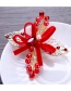 Fashion Red Leaf Shape Decorated Hair Accessories