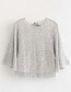 Fashion Silver Color Sequins Decorated Shirt