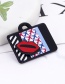 Fashion Multi-color Lip&airplanes Decorated Brooch(4pcs)