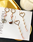 Fashion Silver Color+white Pearl Decorated Heart Shape Earrings