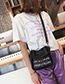 Fashion Black Letter Pattern Decorated Shoulder Bag (2 Pcs )