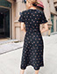 Vintage Black Dots Pattern Decorated Dress