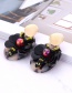 Fashion Black+khaki Bee Shape Decorated Earrings