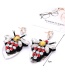 Fashion Silver Color Insect Shape Decorated Earrings