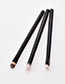 Trendy Black Flame Shape Design Eye Brush(3pcs)