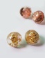 Fashion Gold Color Sequins Decorated Round Shape Earrings