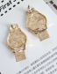 Fashion Silver Color Full Diamond Decorated Earrings