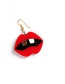 Fashion Red+yellow Eye Shape Decorated Earrings