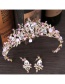 Fashion Pink Crown Shape Decorated Hair Accessories