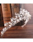 Fashion Silver Color+white Flower Shape Decorated Hair Accessories