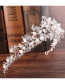 Fashion Silver Color+white Flower Shape Decorated Hair Accessories