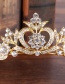 Fashion Gold Color Crown Shape Design Simple Hair Hoop