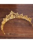 Fashion Gold Color Crown Shape Design Simple Hair Hoop