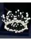 Fashion Milky White Pearls Decorated Pure Color Hair Accessories