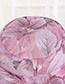 Fashion Pink Leaf Pattern Design Foldable Sunscreen Hat