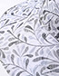 Fashion Gray Leaf Pattern Design Foldable Sunscreen Hat