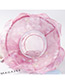 Fashion Pink Bowknot Decorated Wave Shape Sunscreen Hat