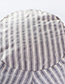 Fashion Gray Stripe Pattern Design Foldable Sunscreen Hat