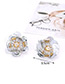 Elegant Silver Color Flower Shape Design Simple Earrings