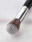 Fashion Black+gray Flame Shape Design Cosmetic Brush(7pcs)