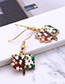 Fashion Multi-color Tree Shape Decorated Earrings