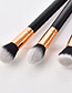 Fashion Black Round Shape Decorated Makeup Brush(8 Pcs)