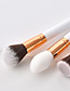 Fashion White Round Shape Decorated Makeup Brush(15 Pcs)