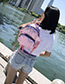 Fashion Pink Moustache Shape Decorated Backpack