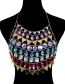 Fashion Multi-color Full Diamond Decorated Body Chain