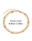 Fashion Gold Color Pure Color Decorated Ankle Chain