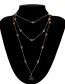 Fashion Silver Color Star Shape Decorated Multi-layer Necklace