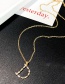 Fashion Gold Color D Letter Shape Decorated Necklace