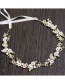 Fashion Gold Color Flower Shape Decorated Hair Band