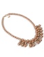 Fashion Khaki Full Pearl Decorated Necklace