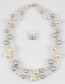 Fashion Khaki Pearl Decorated Jewelry Sets