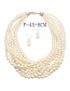 Fashion White Pure Color Decorated Jewelry Sets