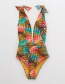 Sexy Multi-color Pineapple Pattern Decorated Swimwear