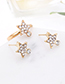 Fashion Gold Color Flower&star Shape Decorated Earrings&Rings (12 Pcs )