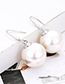 Fashion White Ball Shape Decorated Earrings