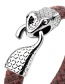 Fashion Dark Brown Snake Shape Decorated Bracelet