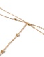 Simple Gold Color Pure Color Decorated Anklet ( 1 Pc )