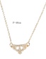 Fashion Gold Color Crown Shape Decorated Necklace