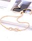 Fashion Gold Color Letter 8 Shape Decorated Earrings