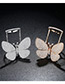 Fashion Silver Color Butterfly Shape Decorated Ring